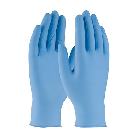 Ambi-dex Turbo, Disposable Gloves, 5.00 mil Palm, Nitrile, Powder-Free, Xl, 100 PK, Blue