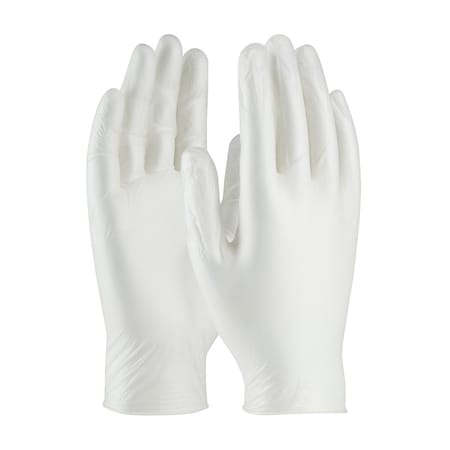 Ambi-dex 64-V2000, Disposable Gloves, 4 mil Palm, Vinyl, Powder-Free, S, 100 PK, White
