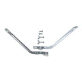 Heavy Duty Steel Handle Broom Brace, Silver, PK 12