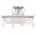 Chesterfield/Pennington 3 Light Brushed Nickel Ceiling Mount