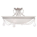 Chesterfield/Pennington 3 Light Brushed Nickel Ceiling Mount