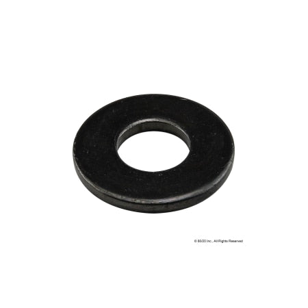 Flat Washer, For Screw Size 1/4" , Steel Zinc Plated Finish