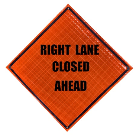 Super Bright Roll Up Sign, 36"x36", RLCA