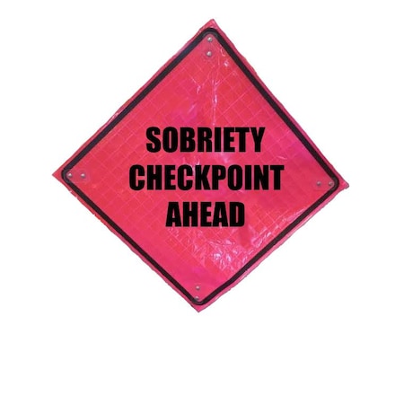Bright Pink Roll Up Sign, 36"x36", SBCA