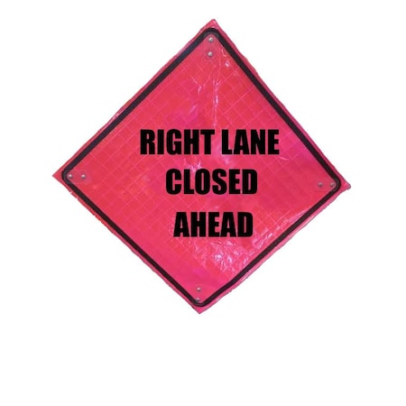 Bright Pink Roll Up Sign, 48"x48", RLCA