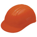 Bump Cap, Front Brim, Polyethylene, Pinlock Suspension, Orange, Fits Hat Size 6-1/2 to 7-3/4