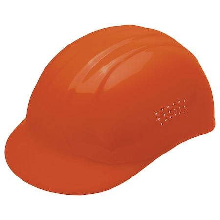 Bump Cap, Front Brim, Polyethylene, Pinlock Suspension, Orange, Fits Hat Size 6-1/2 to 7-3/4