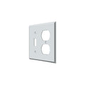 Single Switch/Double Outlet Switch Plate, Number of Gangs: 2 Solid Brass