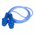 H2O Reusable Corded Ear Plugs, Metal Detectable, Flanged Shape, NRR 26 dB, M, Blue, 100PK