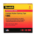 Rubber Splicing Tape, 130C, Scotch, 3/4 in W x 30 ft L, 30 mil thick, Black