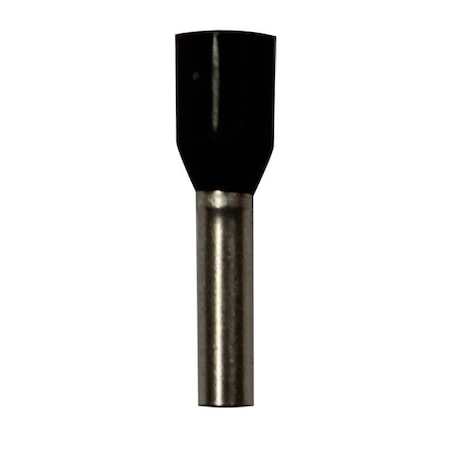 Wire Ferrule,Black,16 AWG,8mm,PK500
