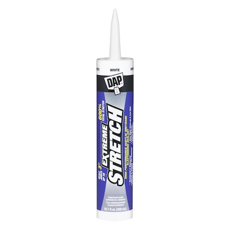 Extreme Stretch Acrylic Sealant, 10 oz, Cylinder, Acrylic Urethane Base, Extreme Stretch