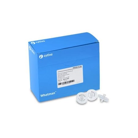 GD/X Syringe Filters, Glass Microfiber, 1.6 um, 25 mm, PK150