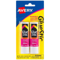 Glue Stick, White, 0.26 oz, 2 PK