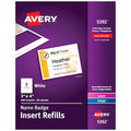 Name Badge Inserts,3"" x 4"",Prin,PK300