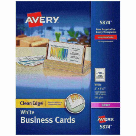 Clean Edge Business Cards,Uncoa,PK1000