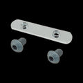 M8-1.25 Socket Head Cap Screw, Button, Blue Zinc Plated Steel, 12 mm Length