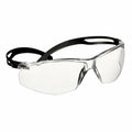 SecureFit(TM) 500, Safety Glasses, Anti-Fog & Anti-Scratch, Clear Lens, Black Frame, Frameless