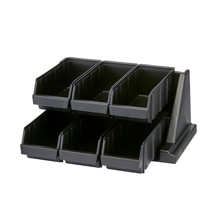Condiment Organizer, 9 1/4 in H, Black