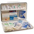 Person 50, First Aid Plstc Kit, Wht 21 Pcs, Plastic, 13 11/16" L, White