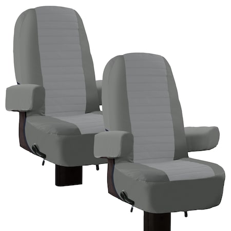 OverDrive Tan RV Captain-Style Seat Cover 2 Pack O, 14"x6"