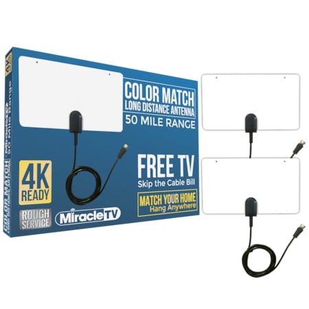 Color Match Indoor HDTV Antenna w/, PK 2