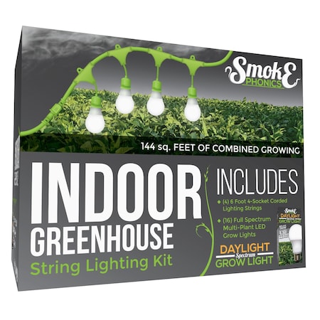 SmokePhonics 4-Socket Corded LED Gr, PK4