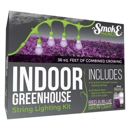 SmokePhonics 4-Socket Corded LED Grow Li