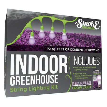 SmokePhonics 4-Socket Corded LED Gr, PK2