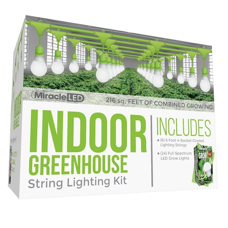 Ultra Grow 4-Socket Corded LED Grow, PK6