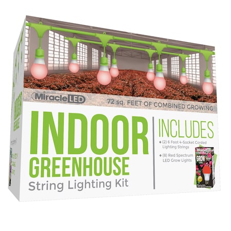 Ultra Grow 4-Socket Corded LED Grow, PK2