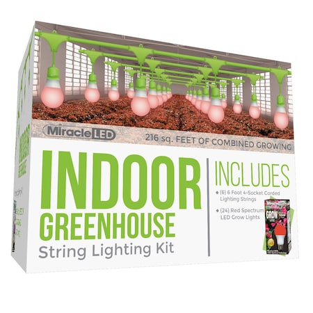 Ultra Grow 4-Socket Corded LED Grow, PK6