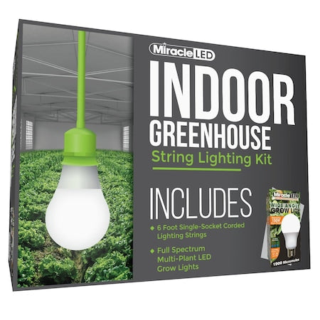 Wide Angle Single-Socket Corded LED Grow