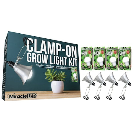 Ultra Grow LED Clamp-On Grow Light, PK4
