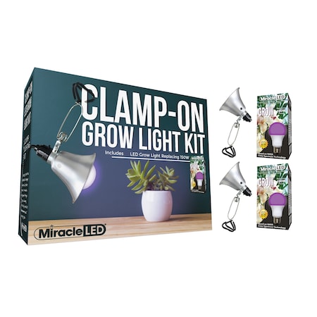 Ultra Grow LED Clamp-On Grow Light, PK2