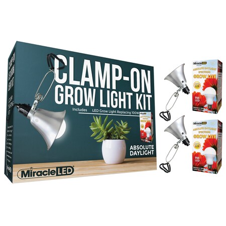 Absolute DayLght LED Clamp-On Grow, PK2