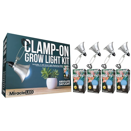 Absolute DayLght LED Clamp-On Grow, PK4