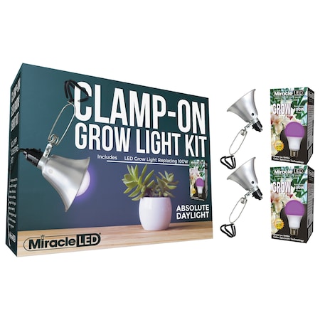 Daylight LED Clamp-On Grow Light Ki, PK2
