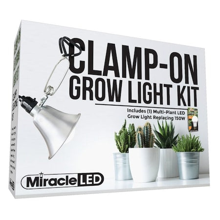 Wide Angle LED Clamp-On Grow Light Kit w