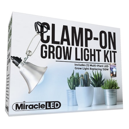 Wide Angle LED Clamp-On Grow Light Kit w