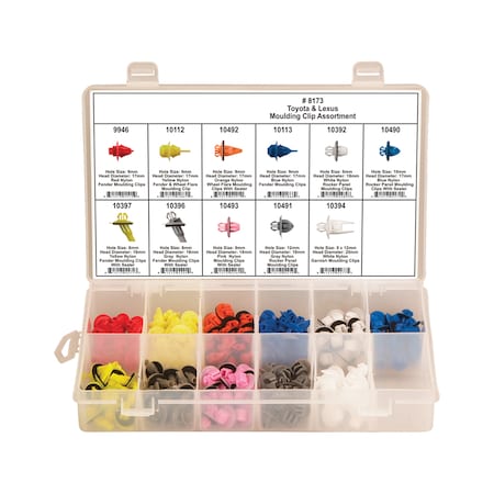 Moulding Clip Assortment, 154 Pc