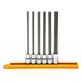 6 Piece 3/8" Drive Long Length Hex Bit Metric Socket Set