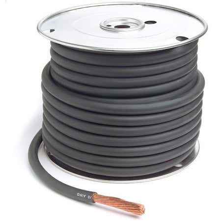 Welding Cable,Black,6Ga,100 ft. Spool