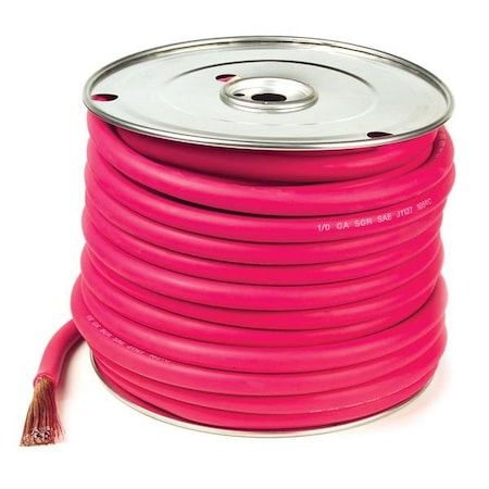 Welding Cable,Red,6Ga,100 ft. Spool