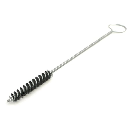 84N2000 84 Series Tube Brush-For Thru Holes. 2"" Dia., .022 Nylon, 3.5"" Brush Part, 18"" OAL, Ring Handle