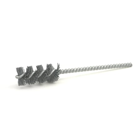 85AY250500AO Abrasive Nylon Brush. For .250"" Bore Dia., 500AO, 1.250"" Brush Part, 4.5"" OAL