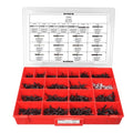 Nyln Pop Rivet Assrtmnt Adj Red Tray W/Clr Lid