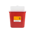 Sharps Container, 2 gal., Red, PK24