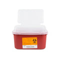 Sharps Container, 1 gal., Red, PK12