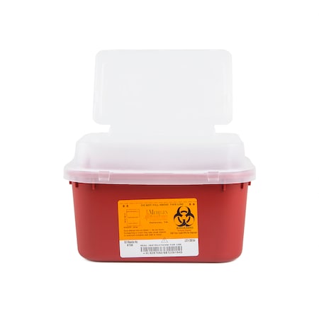 Sharps Container, 1 gal., Red, PK12